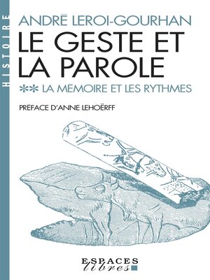 cover image of Le Geste et la Parole--tome 2